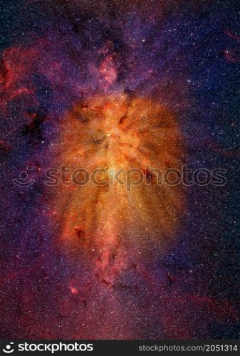 Small part of an infinite star field of space in the Universe. Elements of this image furnished by NASA.. Small part of an infinite star field