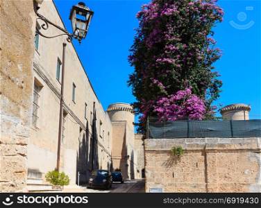 Small picturesque medieval town Oria view, Brindisi region, Puglia, Italy.