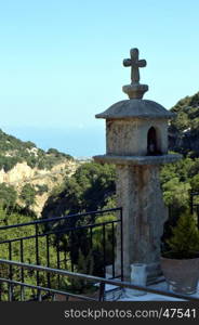 Small sanctuary in the campaign on the island of Crete in Greece.