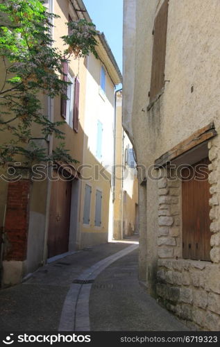 Small street in an old village in the Provence