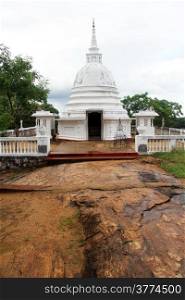 Small stupa near Aukana Buddha in Sri Lanka
