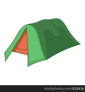 Small tent icon. Cartoon illustration of small tent vector icon for web. Small tent icon, cartoon style