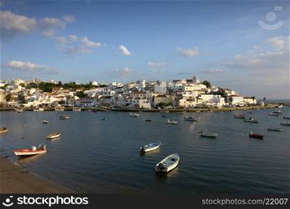 small town of Ferragudo in the south of Portugal