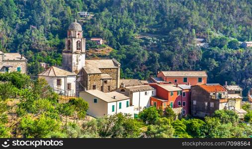 Small village in Cinque Terre National Park Liguria Italy