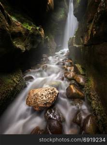 Small Waterfall, Isle of Eigg, Scotland, United Kingdom