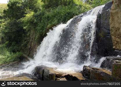 Small waterfall near Ella in Sri Lanka