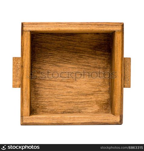 Small wooden boxesfor small items on white background.