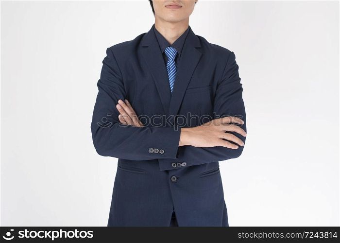 Smart Business man on white background