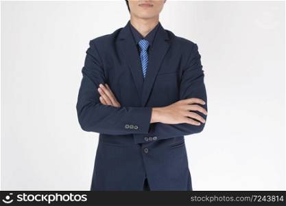 Smart Business man on white background