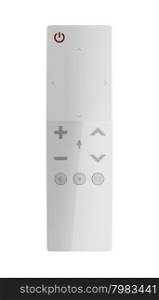 Smart tv remote control isolated on white