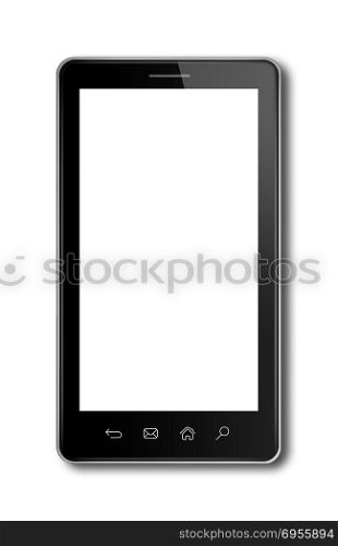smartphone, digital tablet pc mockup template. Isolated on white. smartphone, digital tablet pc template isolated on white