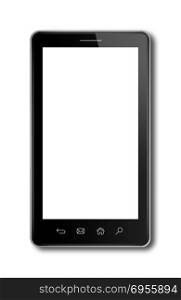 smartphone, digital tablet pc mockup template. Isolated on white. smartphone, digital tablet pc template isolated on white