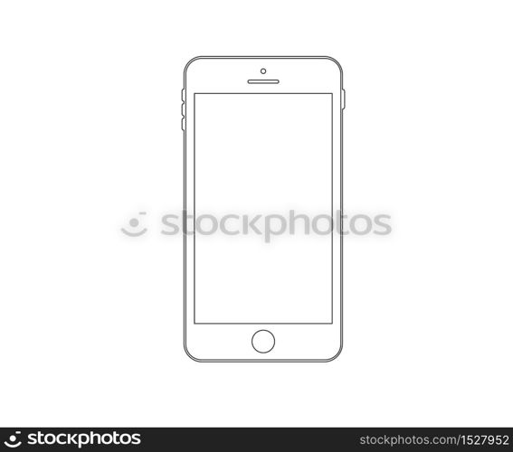 smartphone icon, phone logo vector illustration