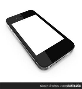 Smartphone isolated on white background. Smartphone