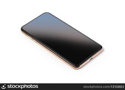 Smartphone, mobile phone isolated with blank screen and clipping path
