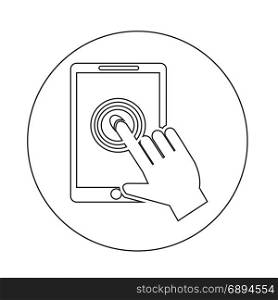Smartphone touchscreen icon