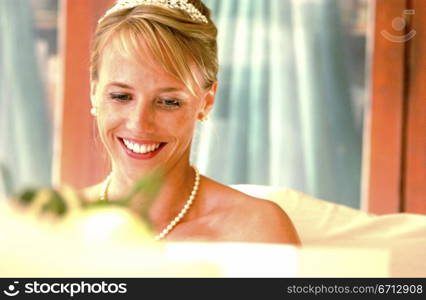 smiling bride