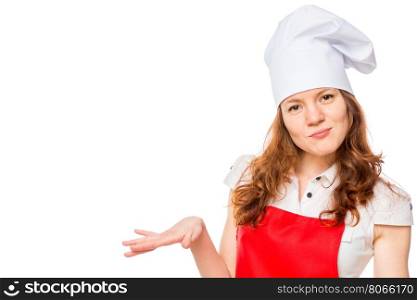 smiling chef on a white background isolated