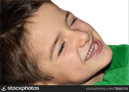 Smiling happy child - close up