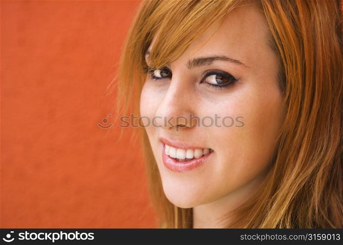 Smiling happy portrait of girl
