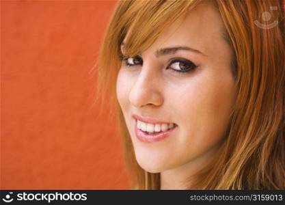 Smiling happy portrait of girl
