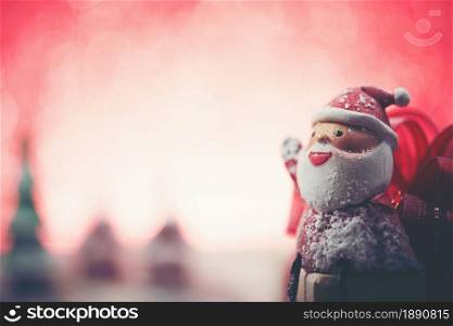 smiling santa claus with blurred background. Resolution and high quality beautiful photo. smiling santa claus with blurred background. High quality and resolution beautiful photo concept