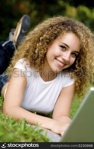 Smiling Student Outside