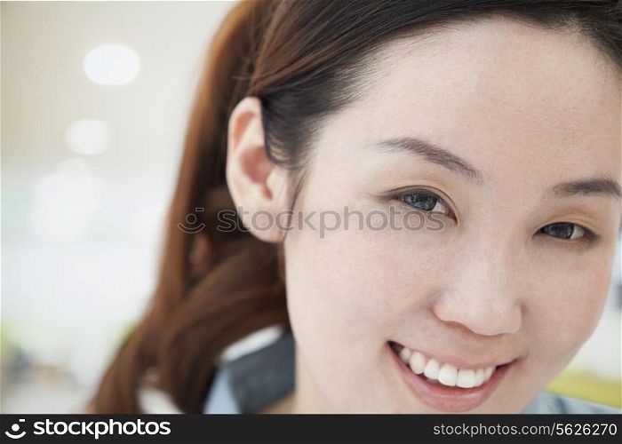 Smiling Woman Close-Up