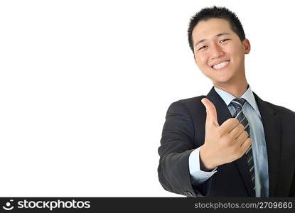 Smiling young businessman