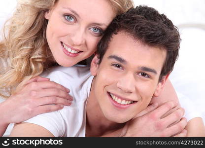 Smiling young couple