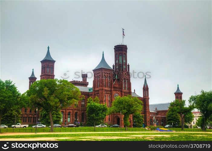 Smithsonian Institution Building (the Castle) in Washington, DC in the morning