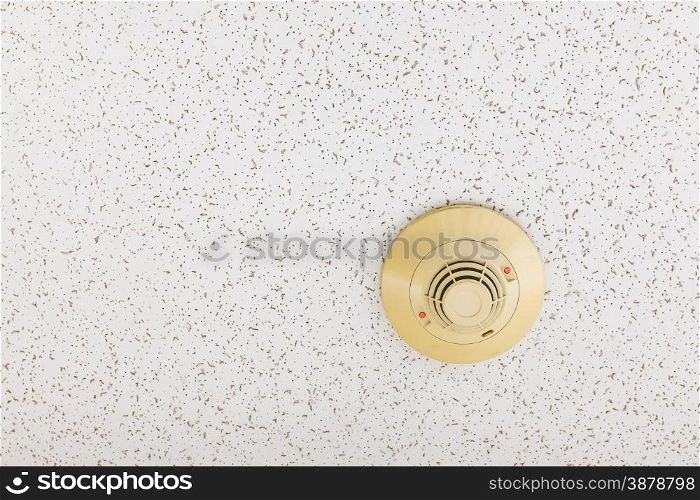 Smoke detector on ceiling