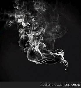Smoke isolated on black background . High quality 3d illustration. Smoke isolated on black background 