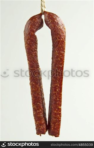smoked sausage of the Black Forest. sausage