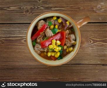 Smoky South of The Border Soup - Tex-Mex style soup
