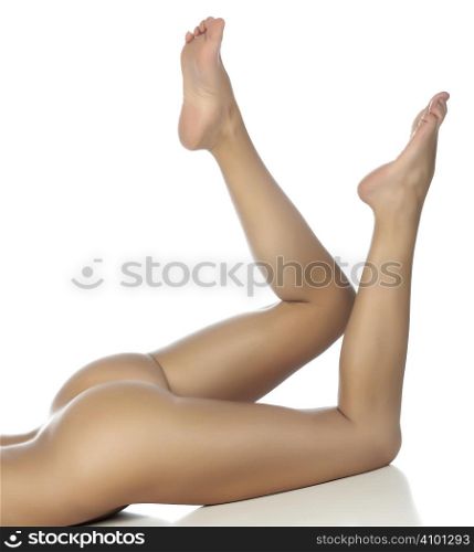 Smooth and beautiful female legs