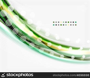 Smooth colorful line on white. Wave abstract background. Smooth colorful line on white. Wave abstract background template