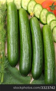 Smooth cucumbers and the cut circles.