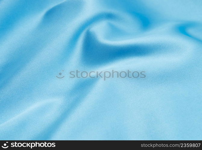 Smooth elegant blue satin can use as background