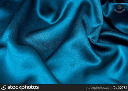 Smooth elegant blue silk can use as background