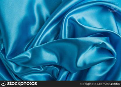 Smooth elegant blue silk can use as wedding background. Retro style