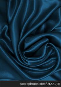 Smooth elegant blue silk or satin luxury cloth texture can use as abstract background. Luxurious background design  
