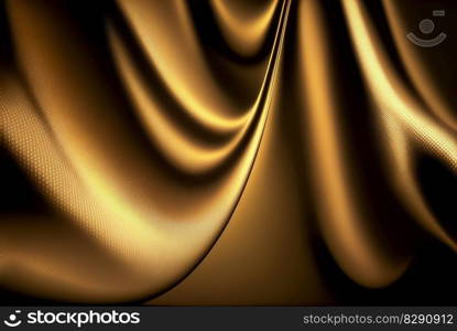 Smooth elegant gold satin as background. Smooth elegant gold satin as background AI Generated