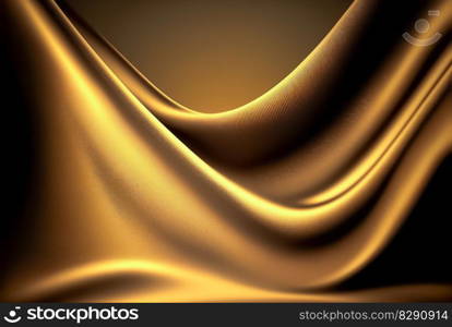 Smooth elegant gold satin as background. Smooth elegant gold satin as background AI Generated