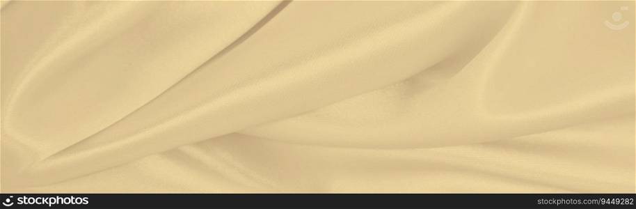 Smooth elegant golden silk or satin luxury cloth texture can use as wedding background. Luxurious Christmas background or New Year background design. In Sepia toned. Retro style