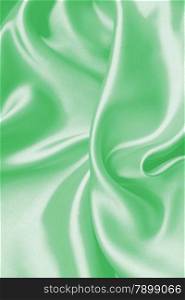 Smooth elegant green silk can use as background