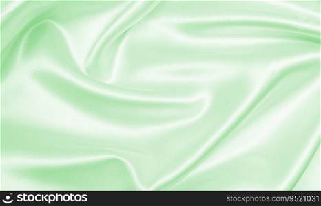 Smooth elegant green silk or satin luxury cloth texture can use as abstract background. Luxurious background design 