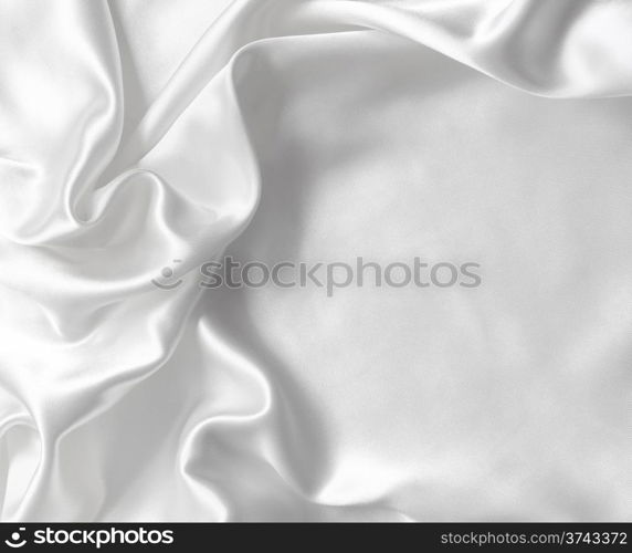 Smooth elegant white silk can use as wedding background