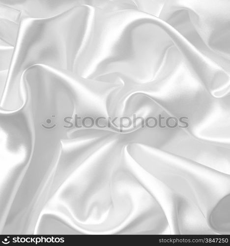 Smooth elegant white silk or satin can use as wedding background