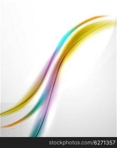 Smooth raibow color gradients in business wave template. Smooth raibow color gradients in business wave template. Realistic detailed